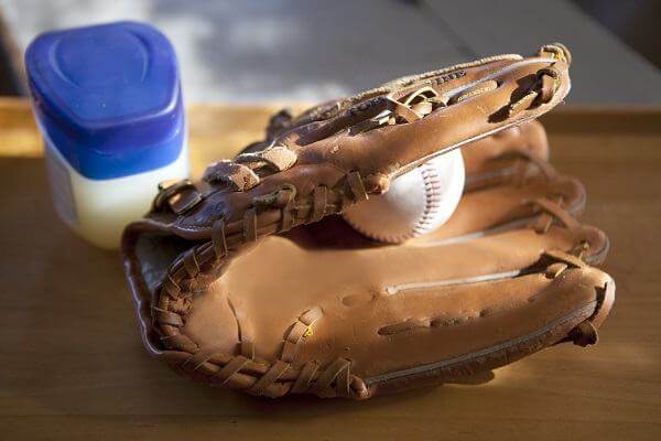 Mink Oil On A Baseball Glove
